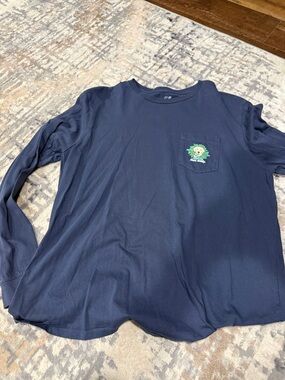 Vineyard Vines Navy Holiday Dog Graphic Tee